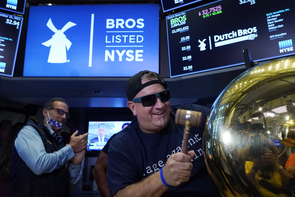 CORRECTION Financial Markets Wall Street Dutch Bros Coffee IPO