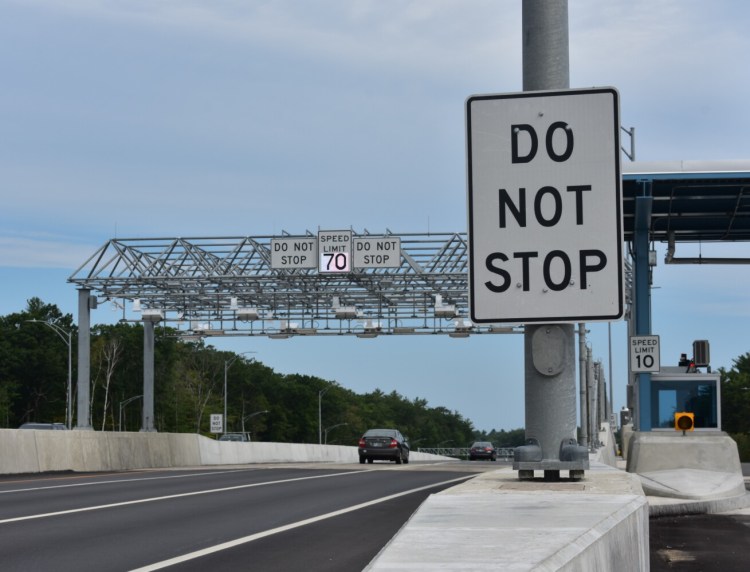 The Maine Turnpike's new open-road toll lanes in York are scheduled to open early Wednesday. Drivers with tolling transponders will no longer have to slow down to pay their tolls.