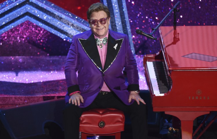 Elton John, seen after performing at the Oscars on Feb. 9, 2020, at the Dolby Theatre in Los Angeles. 


