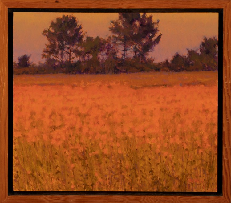 Glenn Renell, "Flower Field," 2003, oil on panel, 11 ½ x 13 in.