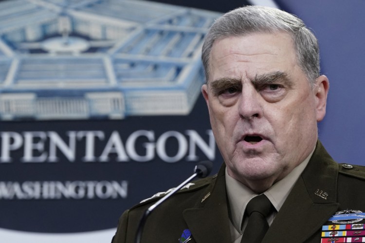Chairman of the Joint Chiefs of Staff Gen. Mark Milley twice assured his Chinese counterpart in the final weeks of the Trump presidency that the two nations would not go to war. According to a forthcoming book by Washington Post journalists Bob Woodward and Robert Costa, Milley told a Chinese general that the United States would not strike without warning. 