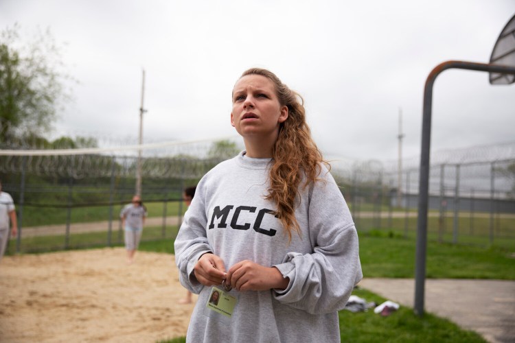 In a scene from 'Jacinta,' the subject of the film is shown at Maine Correctional Center in 2016. 