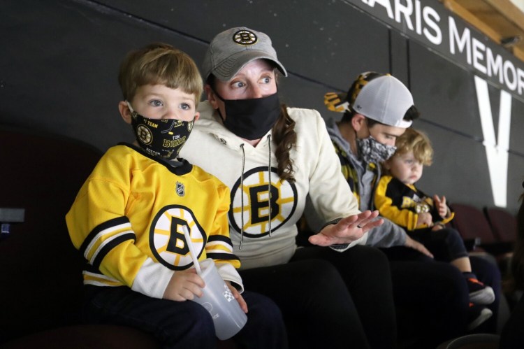 The Maine Mariners, now an affiliate of the Boston Bruins, are hosting fans again this season. 