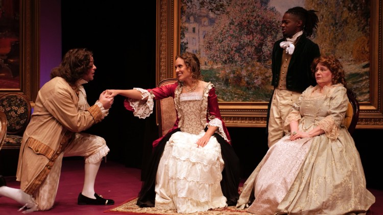 Nathan Gregory, Brynn Lewallen, Jay Mack and Amy Roche in Good Theater's "Lady Susan."