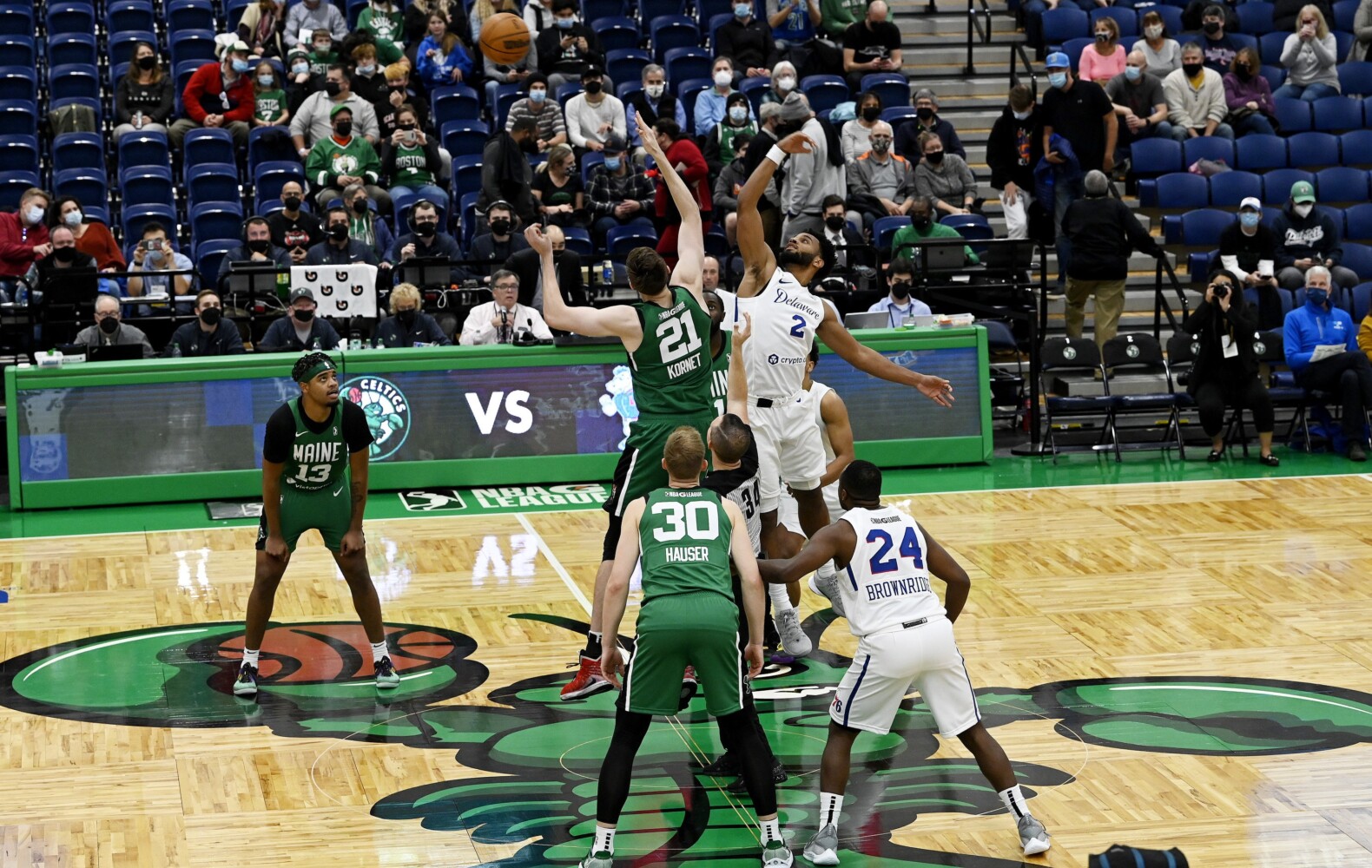 Late game heroics lead Delaware Blue Coats to victory over Maine Celtics