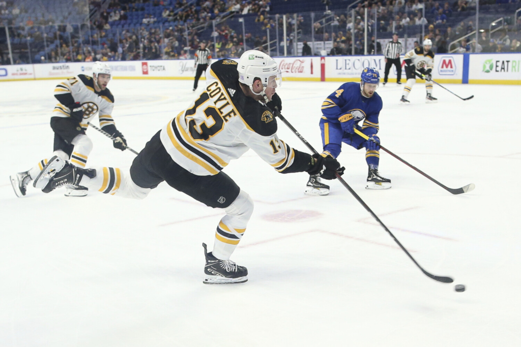 Bruins notebook: Charlie Coyle enjoying success on dot