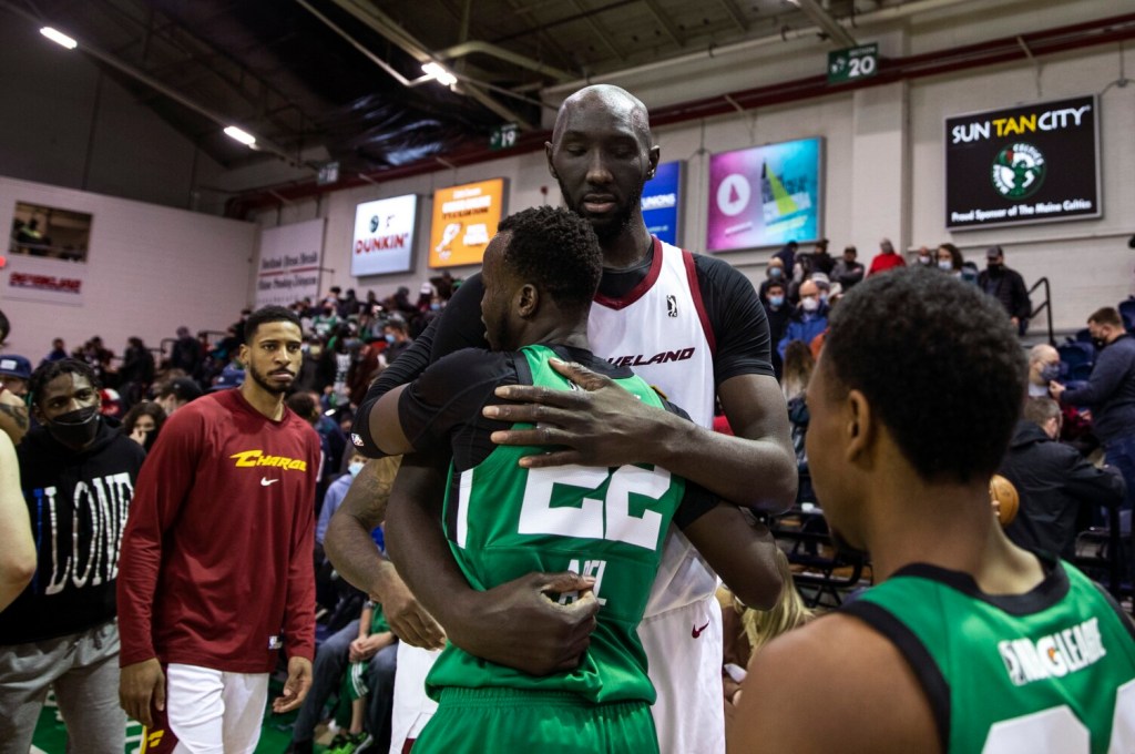 Tacko Fall once again steals the show, this time in Maine