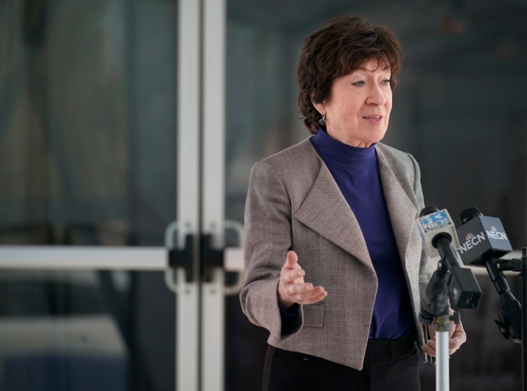 U.S. Sen. Susan Collins and her husband are putting their Bangor home on the market.