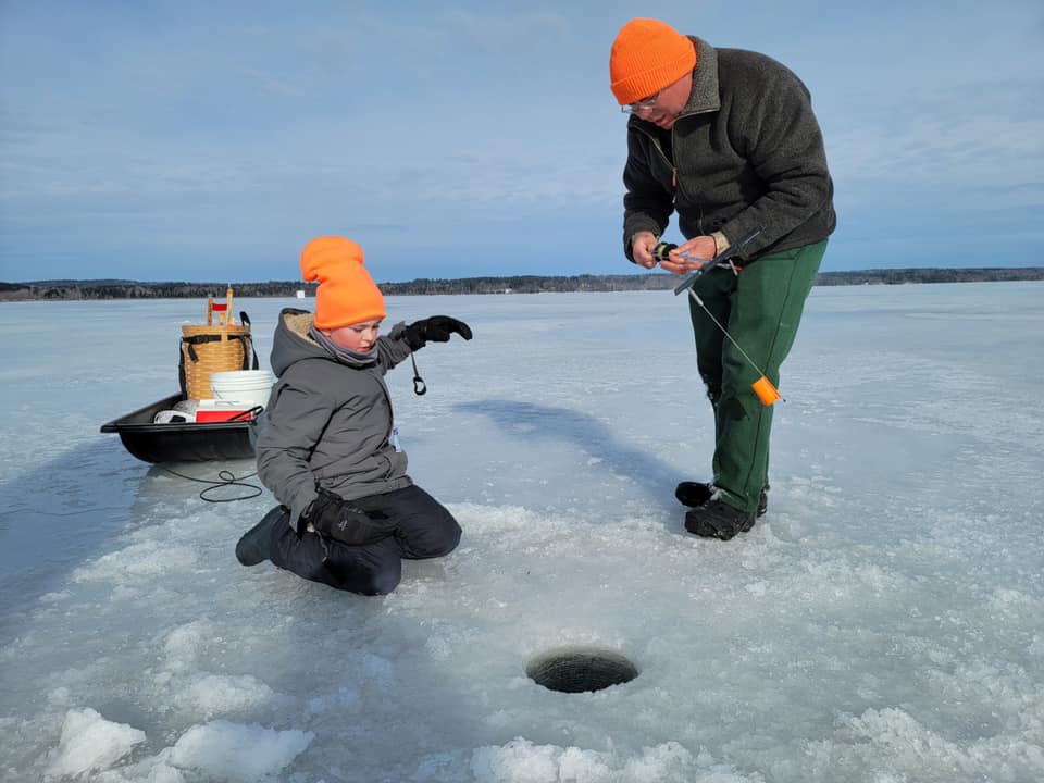 Scouts participate in ice fishing weekend