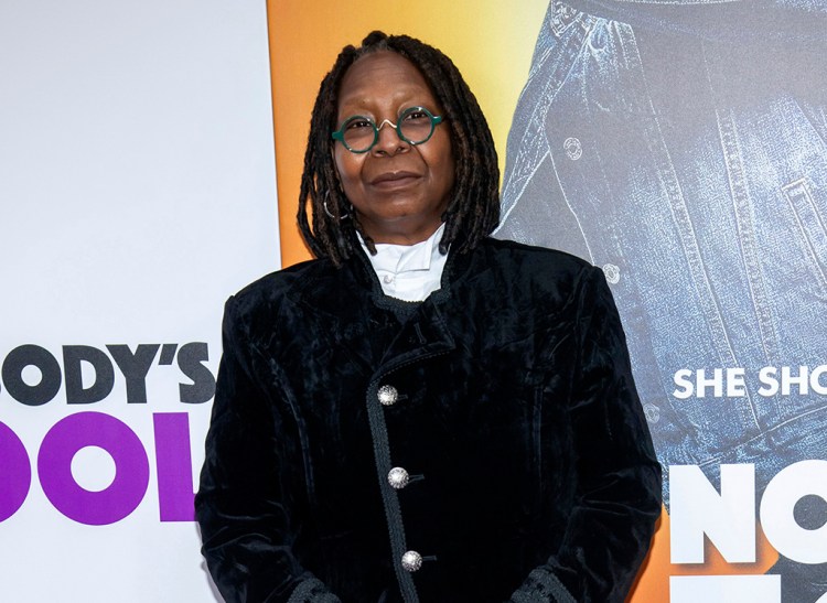 FILE - Whoopi Goldberg attends the world premiere of "Nobody's Fool" in New York on Oct. 28, 2018. Goldberg has been suspended for two weeks as co-host of “The View” because of what the head of ABC News called her “wrong and hurtful comments” about Jews and the Holocaust. ABC News President Kim Godwin announced the decision Tuesday night, Feb. 1, 2022, saying despite an apology by Goldberg she wanted the host to take the time to “reflect and learn about the impact of her comments.”  (Photo by Charles Sykes/Invision/AP, File)