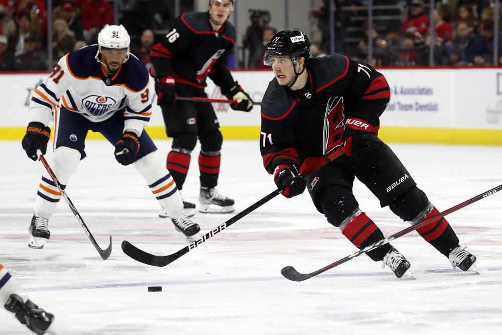 Oilers Hurricanes Hockey