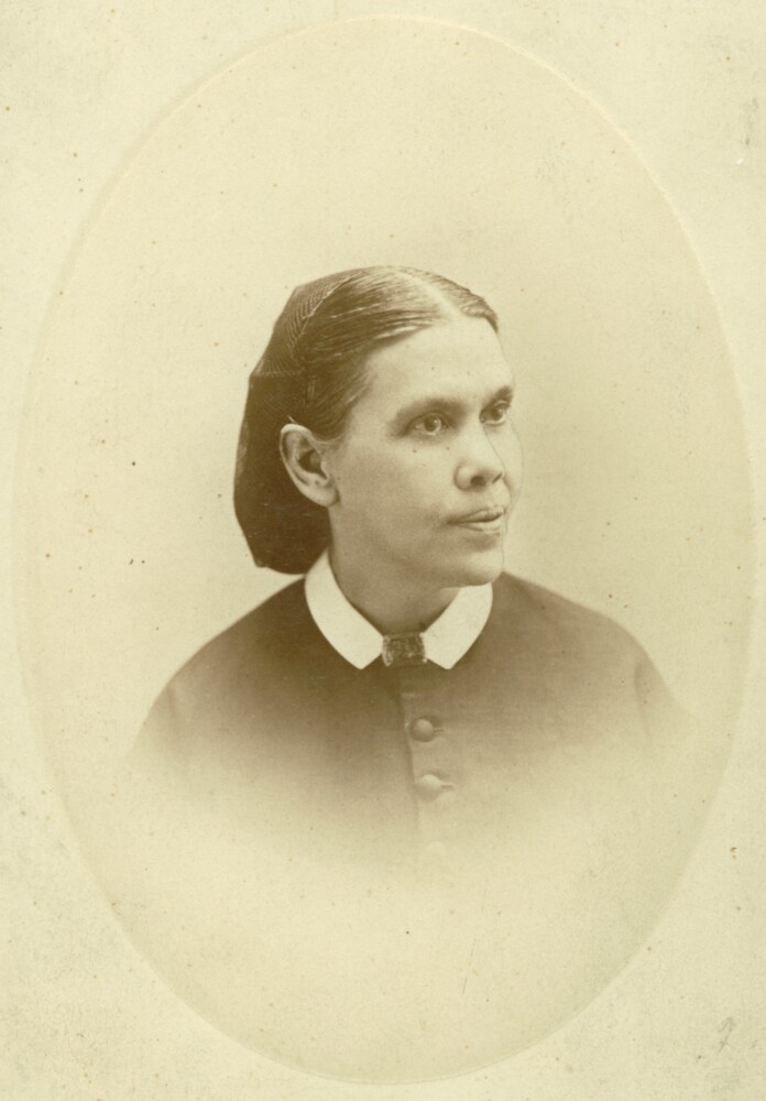 Maine native Ellen Gould Harmon White, photographed in 1875, had a profound impact on the American market for vegan and vegetarian foods. Her influence can still be felt today. 