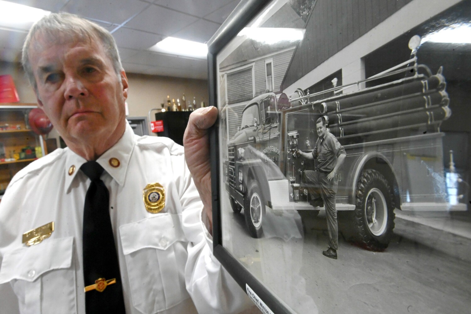 Norridgewock fire chief retires 030922 Lewiston Sun Journal