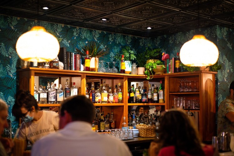 Sip some tropical drinks at Crispy Gai in Portland. 