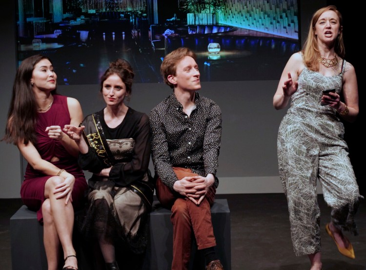 Erica Murphy, Heather Elizabeth Irish, Thomas Ian Campbell and Casey Turner in "Significant Other" at Good Theater.