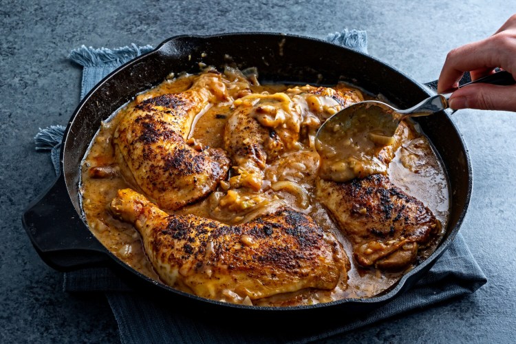 Smothered Chicken. MUST CREDIT: Photo by Scott Suchman for The Washington Post.