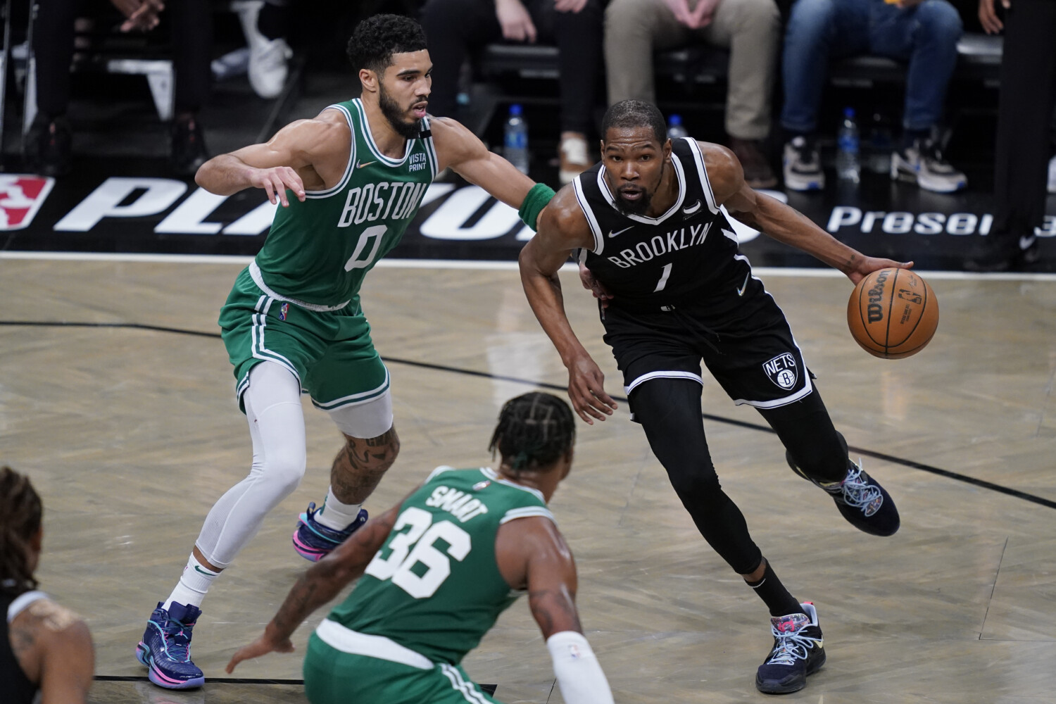 Nets give Celtics fight, fall in first game without Kevin Durant