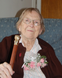 Alice Elizabeth Wadsworth Receives the Boston Post Cane and Pin 