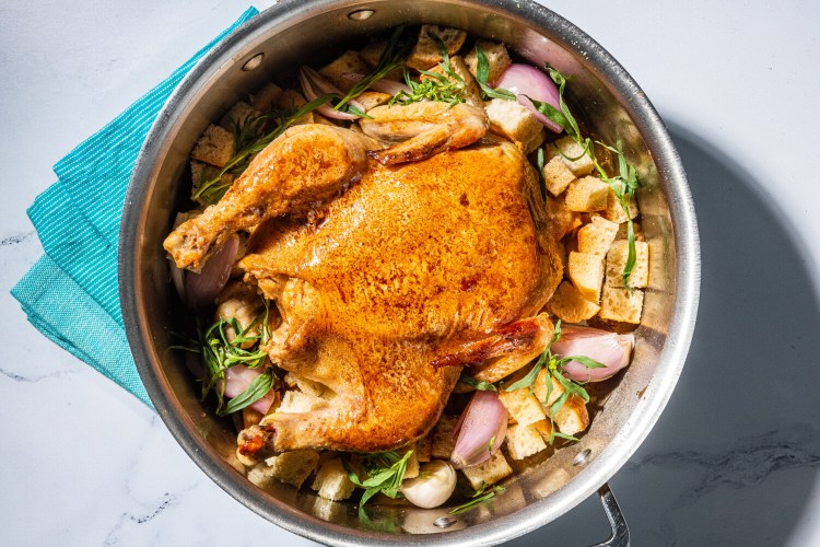 Spring Chicken in a Pot. MUST CREDIT: Photo by Rey Lopez for The Washington Post.