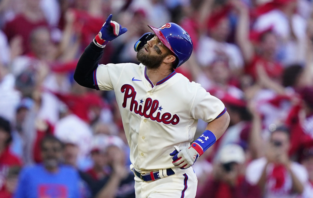 Bryce Harper shines as Philadelphia Phillies aim for second straight World  Series