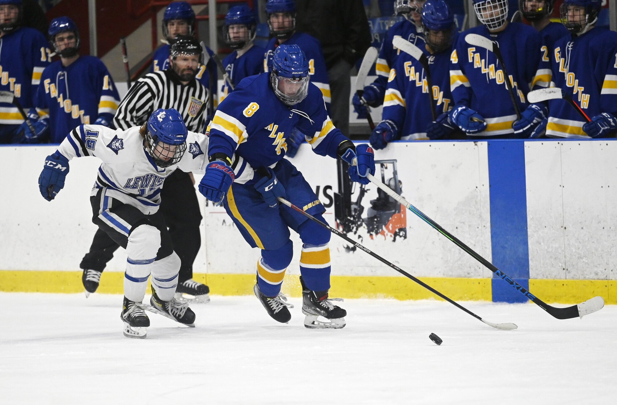 Falmouth-Lewiston boys hockey – 2/1/23 - Press Herald