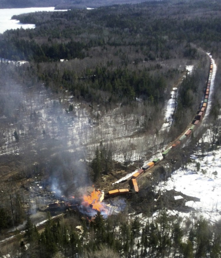 Train Derailment Maine
