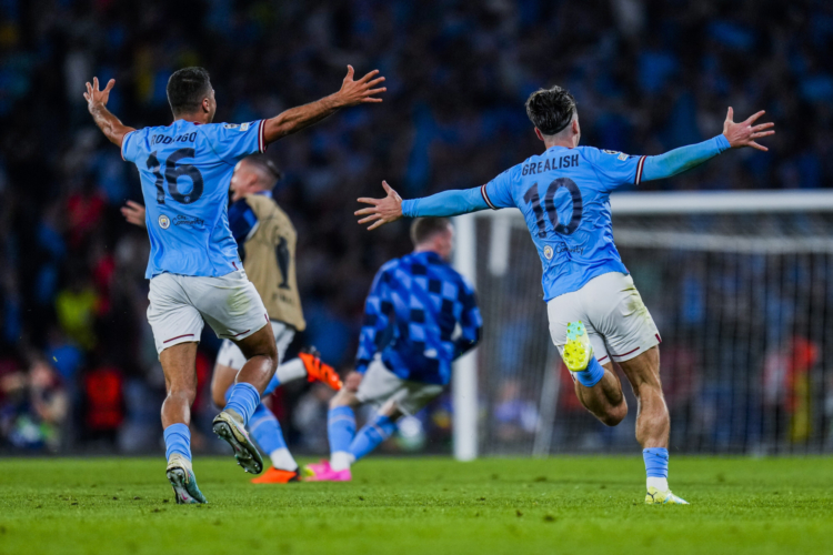 ISTANBUL - Jack Grealish of Manchester City FC with UEFA Champions