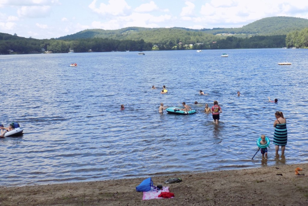 Water fun at Brettuns Pond beach in Livermore