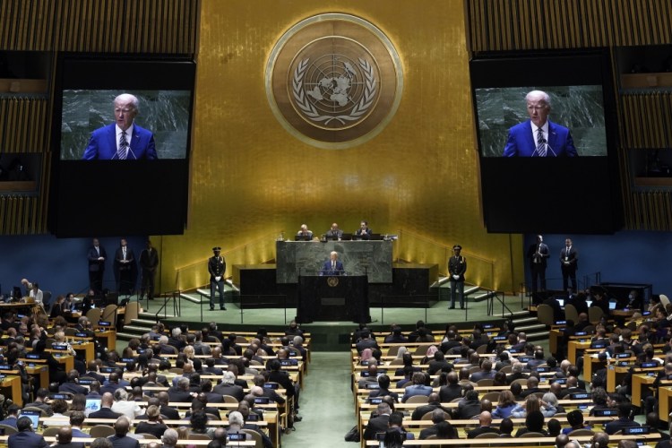 APTOPIX Biden UN General Assembly