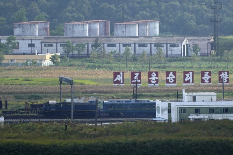 APTOPIX North Korea Russia Kim's Train