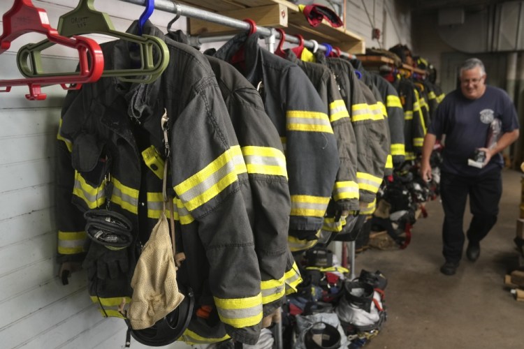 Firefighters Contaminated Gear