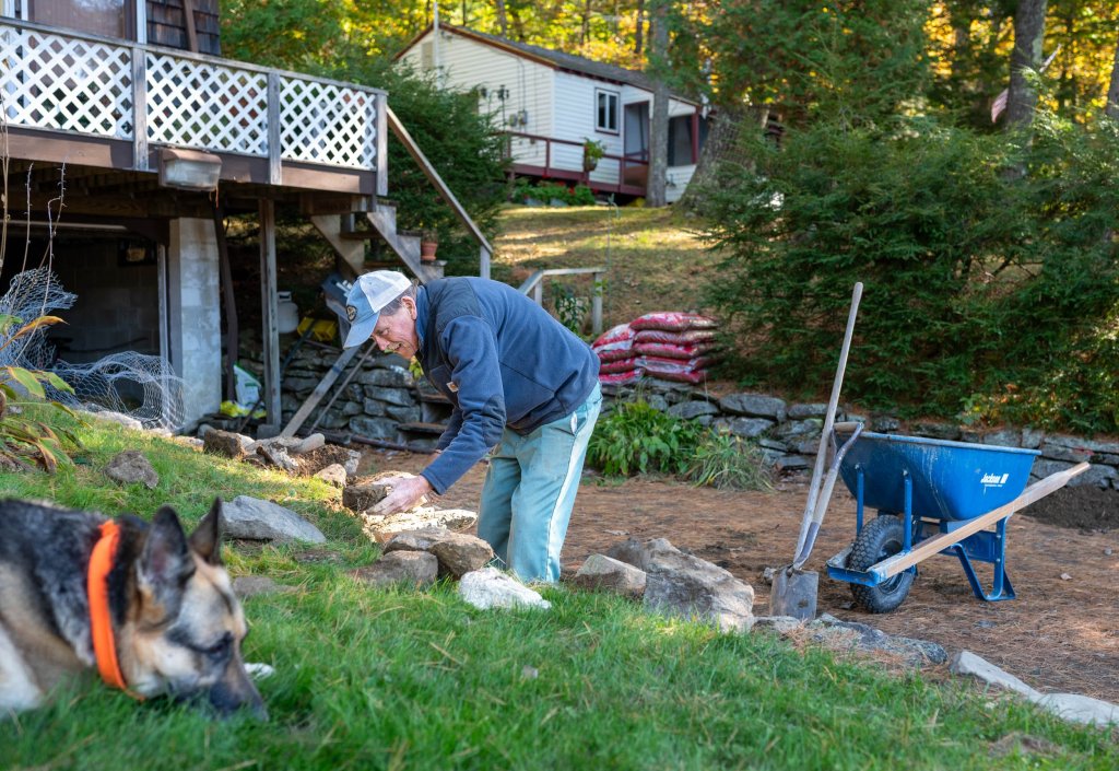 Photo Rock wall repair