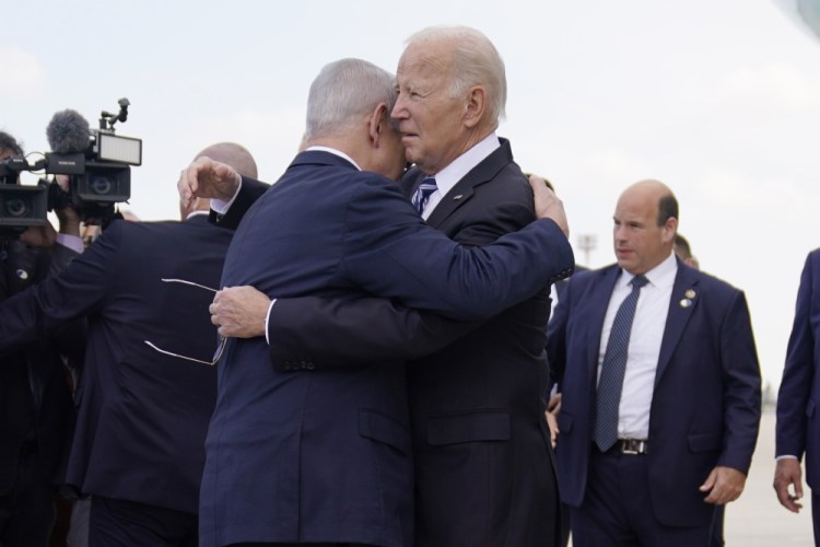 APTOPIX Biden Israel Palestinians