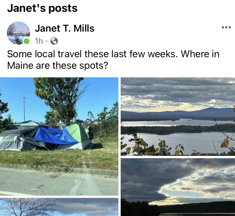 Gov. Mills puzzles political allies, critics with post of encampment photos - Vimarsana News