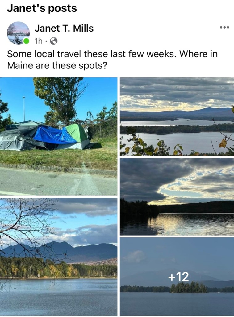 Gov. Mills puzzles political allies, critics with post of encampment photos Gov. Mills puzzles political allies, critics with post of encampment photos