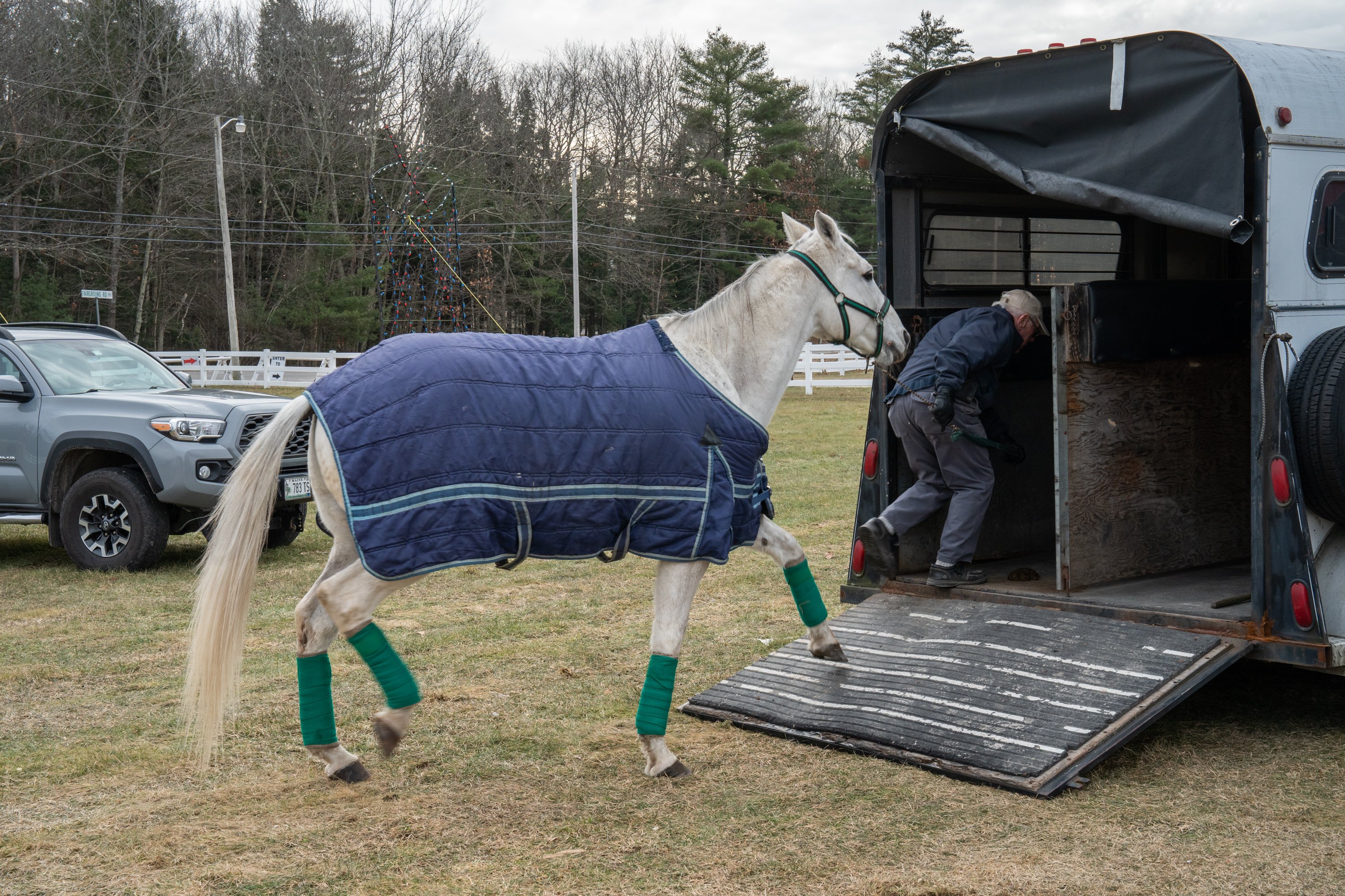 A man and his racehorse start their slow ride into retirement