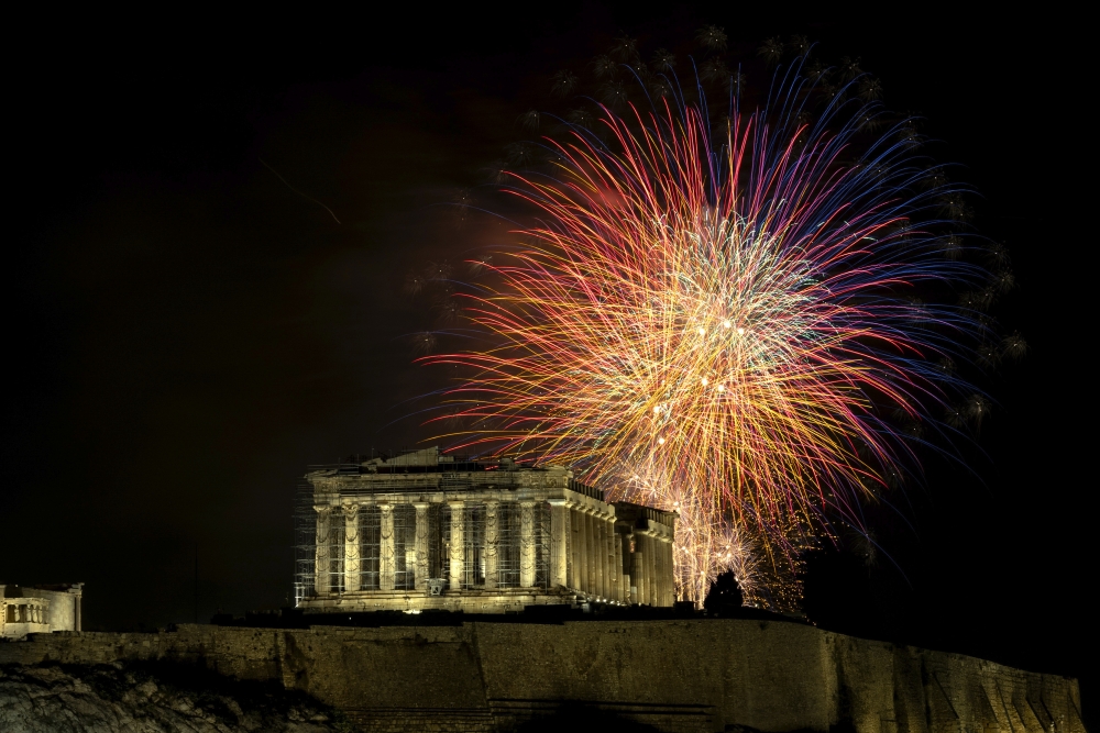 APTOPIX Greece New Year's Eve