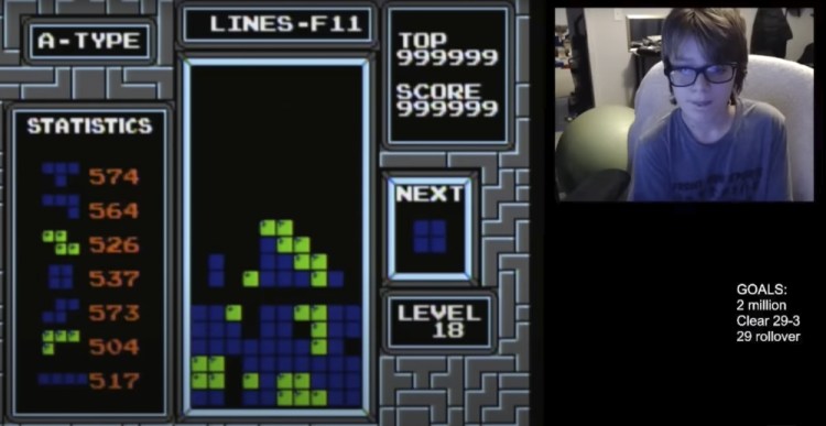 Tetris Record 13 Year Old