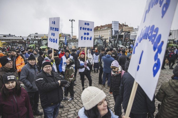 Finnish farmers protest
