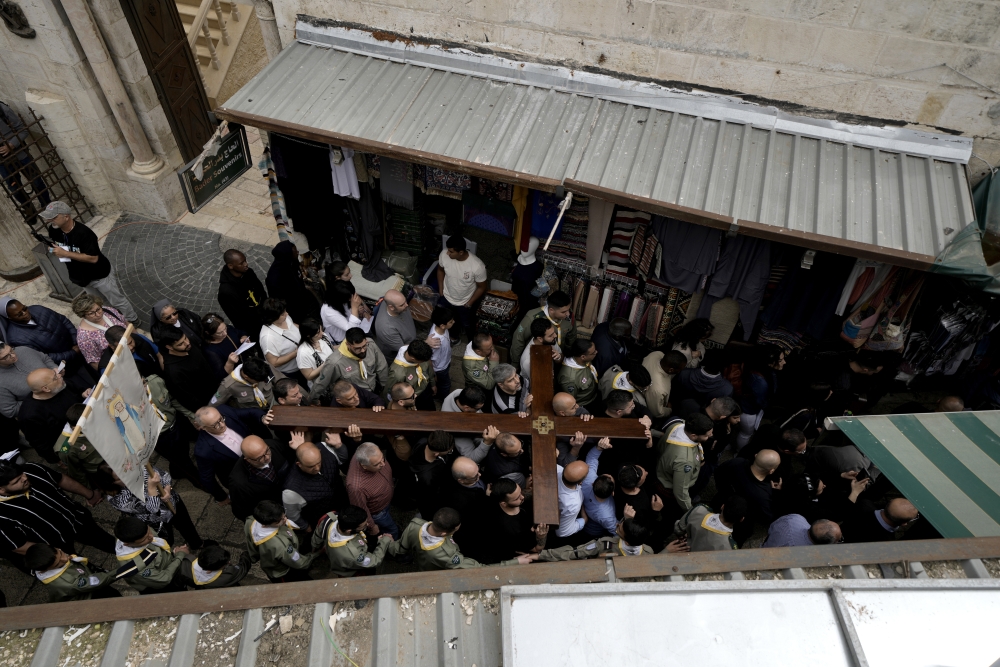 Israel Palestinians Holy Week