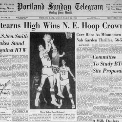 The Stearns-Millinocket battle for the New England high school basketball championship was front-page news in 1963.