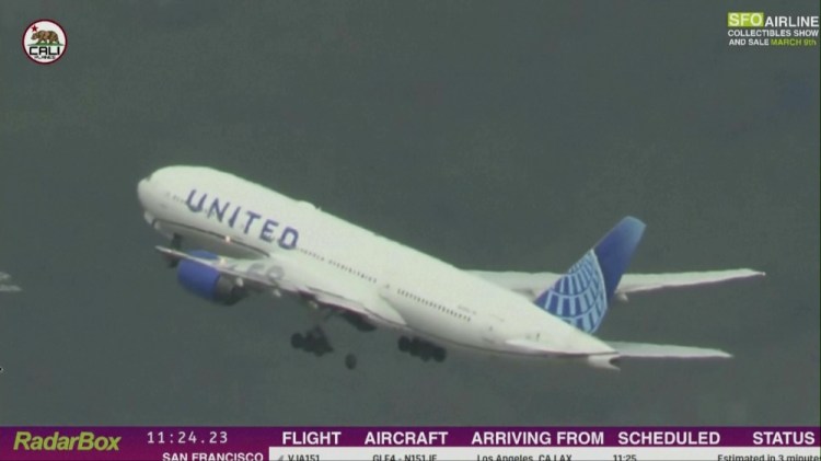 United Flight Lost Tire