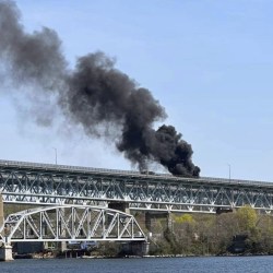 Highway Bridge Fire