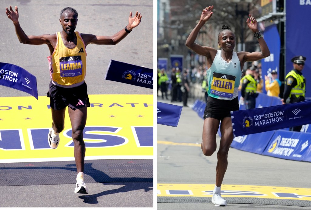 Sisay Lemma, Beach to Beacon winner Helen Obiri win Boston Marathon titles