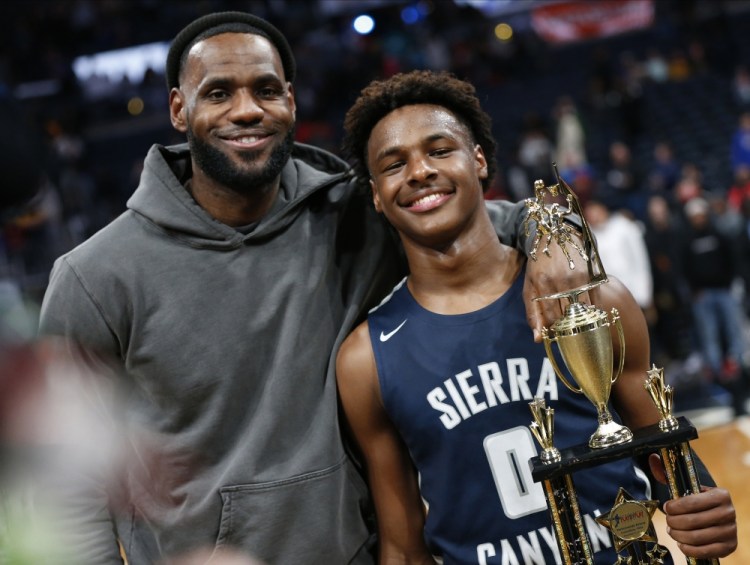 NBA Combine Bronny James Basketball