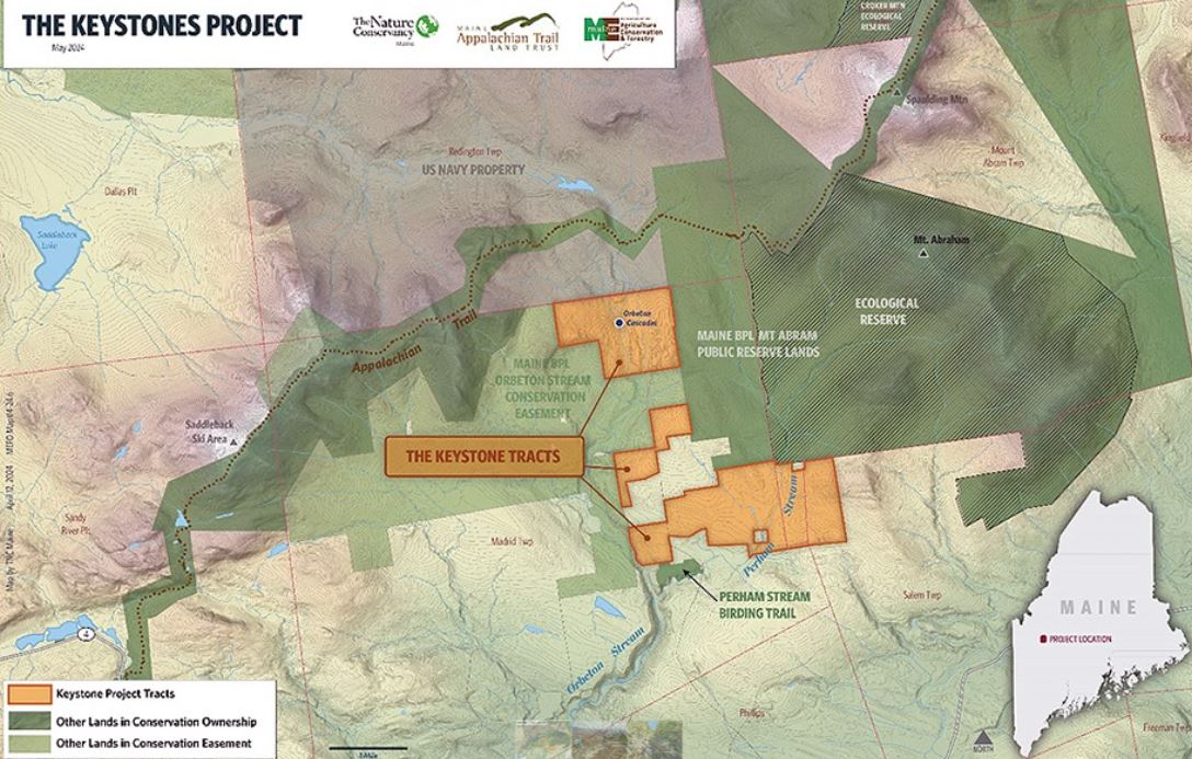 More than 2,700 acres of critical wildlife habitat conserved in Maine’s High Peaks Region in northern Franklin County