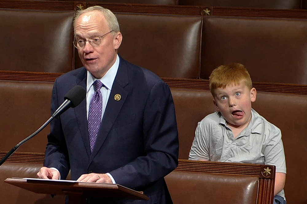 Congress Kid on House Floor