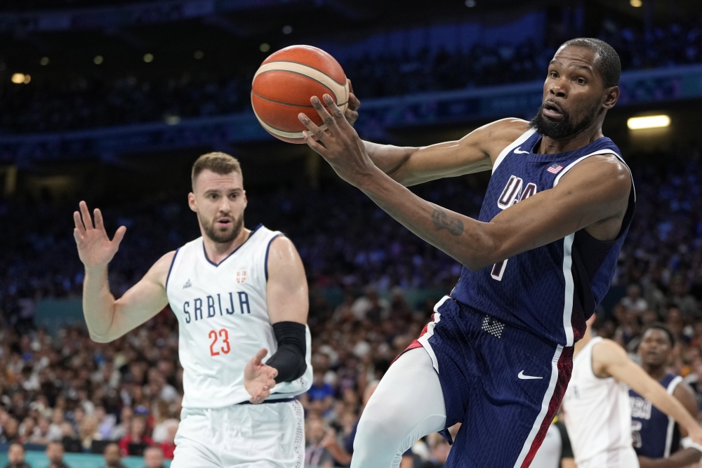 Kevin Durant scores 23 as U.S. men’s basketball team rolls in Olympic