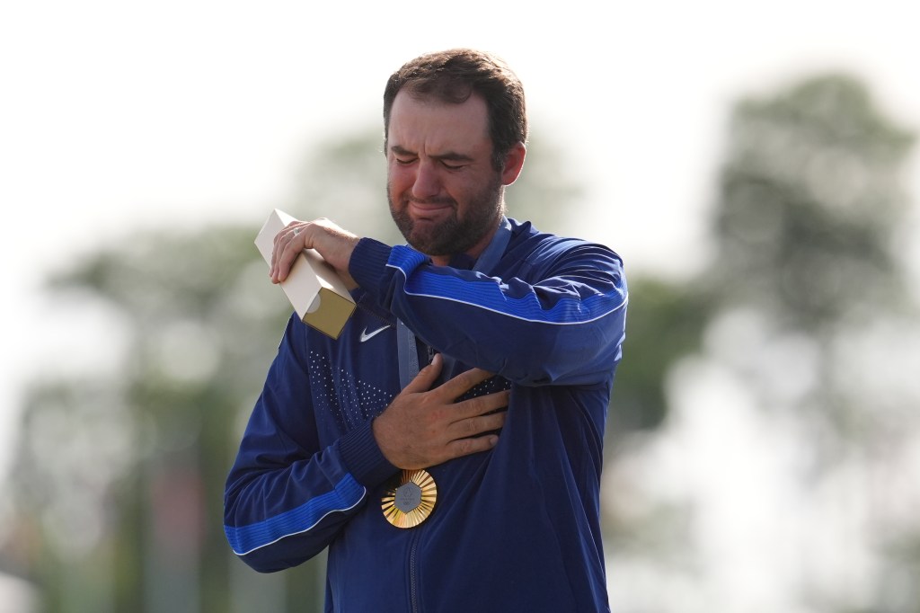 Scottie Scheffler shoots 62 to win Olympic gold medal in men’s golf