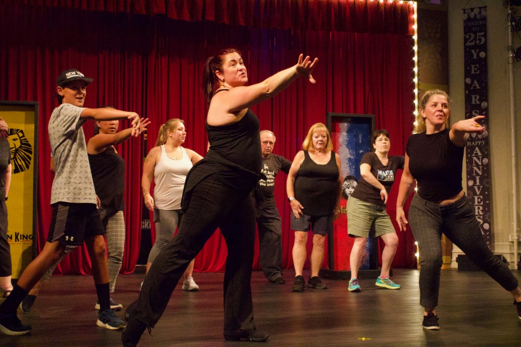 The cast of “Best Of Broadway” rehearses